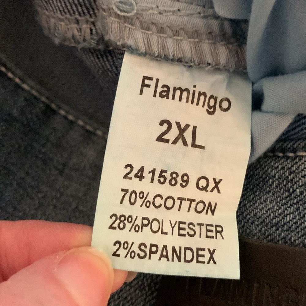 Flamingo Blue Jeans Size 2XL NEW with tags - Picture 3 of 9
